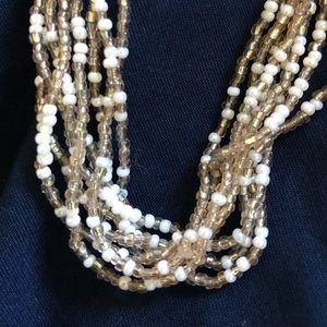 Gorgeous! Multi strand beaded long necklace